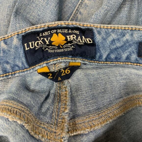 Lucky Brand Sasha Skinny Distressed Medium Wash Stretch Jeans Ankle 2 / 26 x 28 - Picture 10 of 15
